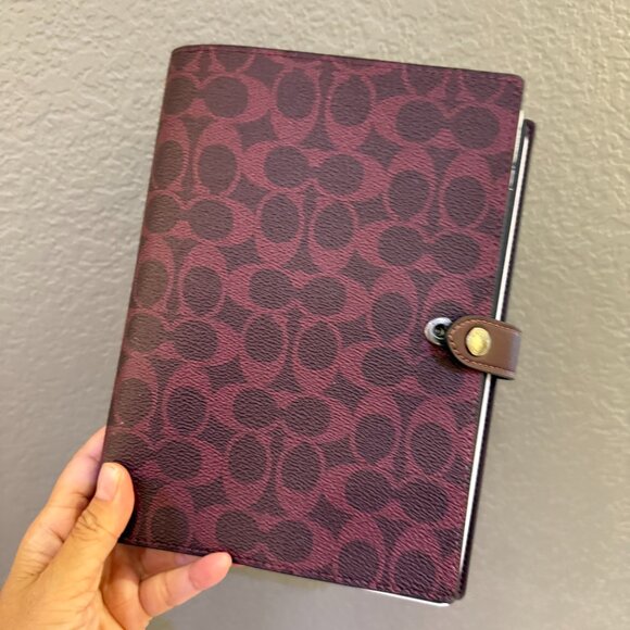 Coach Boxed Notebook And Pencil Case Set In Signature Canvas CCP97 - Picture 2 of 16